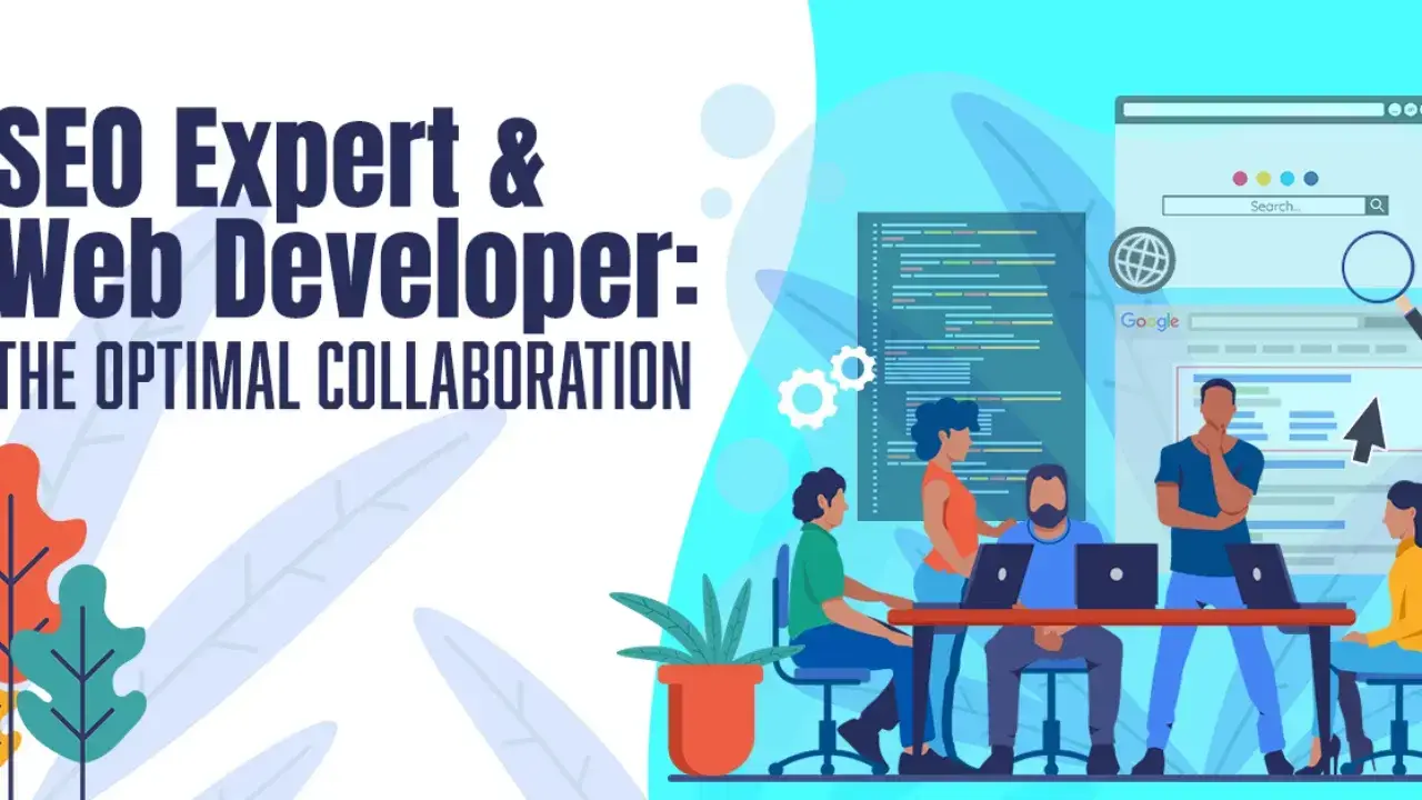 An illustration of areas where web developers collaborate with SEO experts on a project