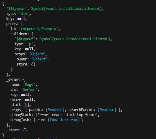 output do console.log