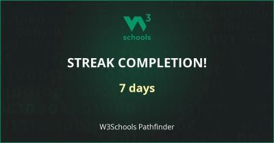 7 days streak