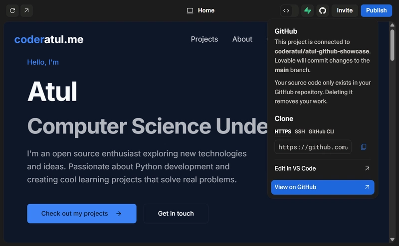 Host Lovable.dev Project on github pages 😺