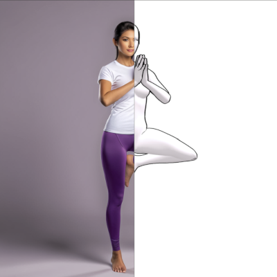 Output for Tree pose