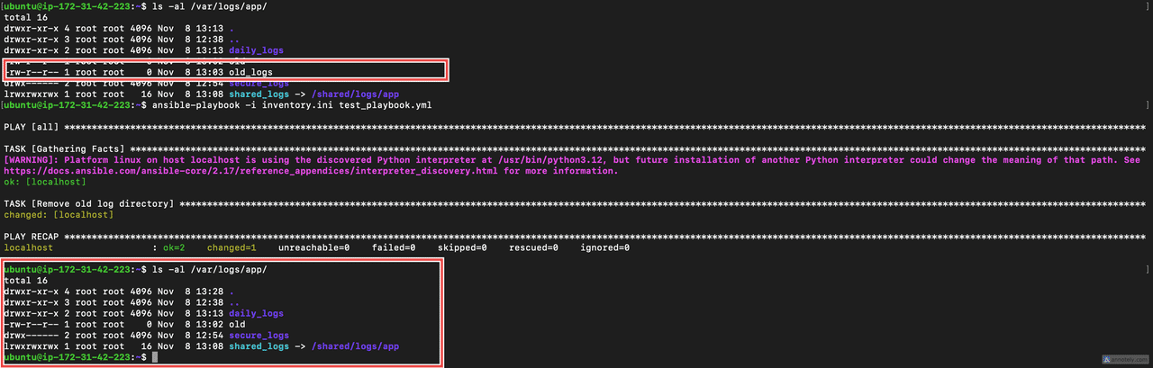 Removing a directory