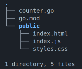 Counter web app