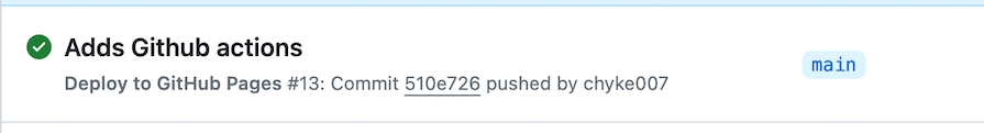 deploying built files to github pages