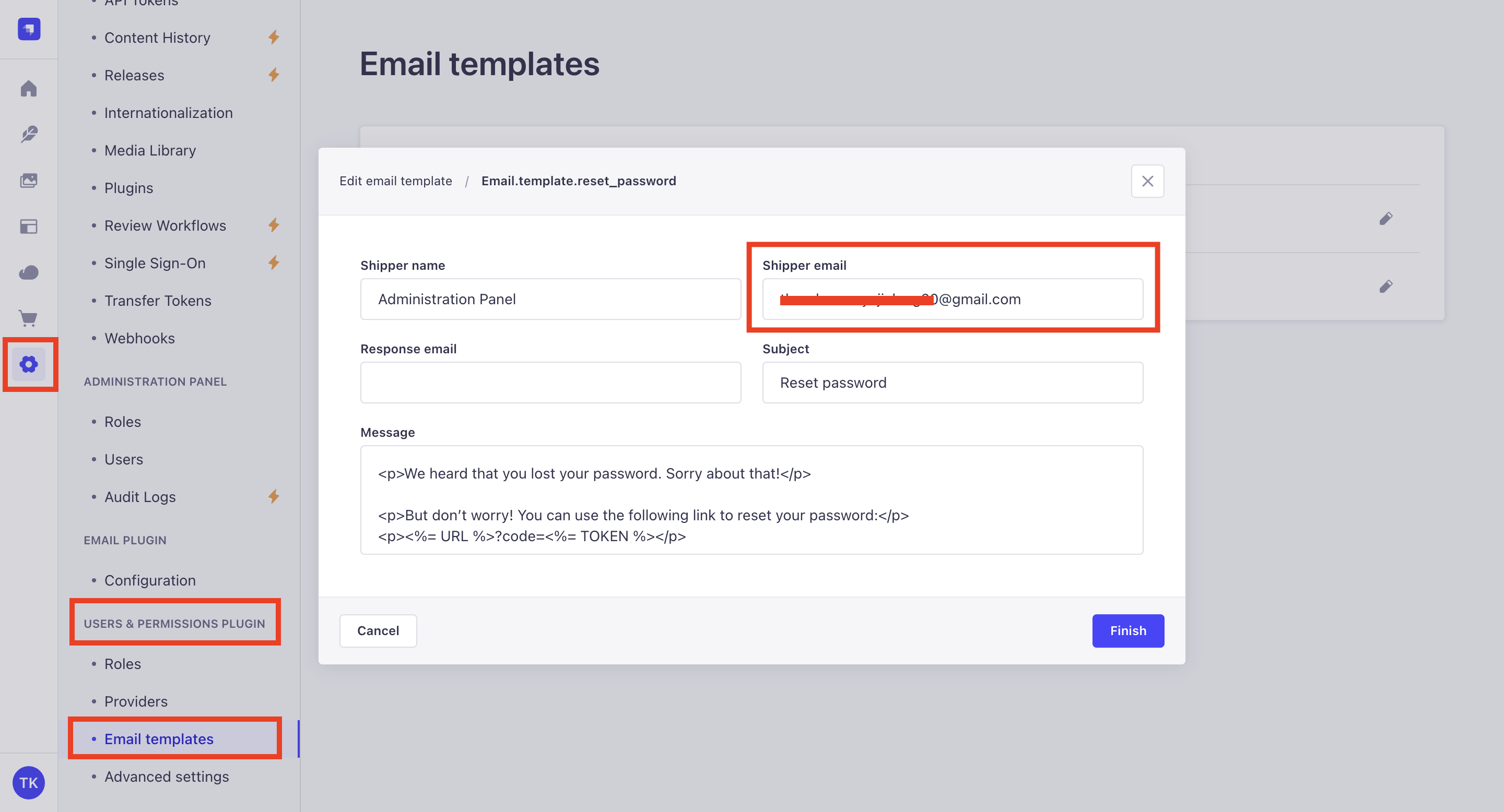Forgot Password Email Template