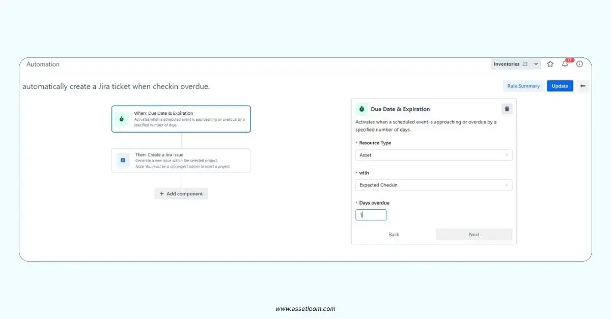 AssetLoom integrates with Jira ITSM