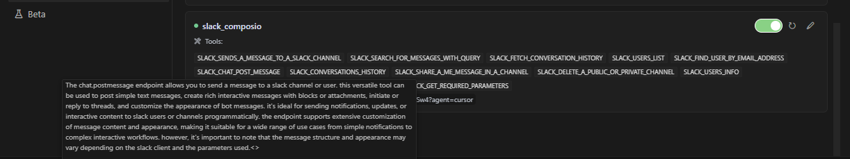 slack post message
