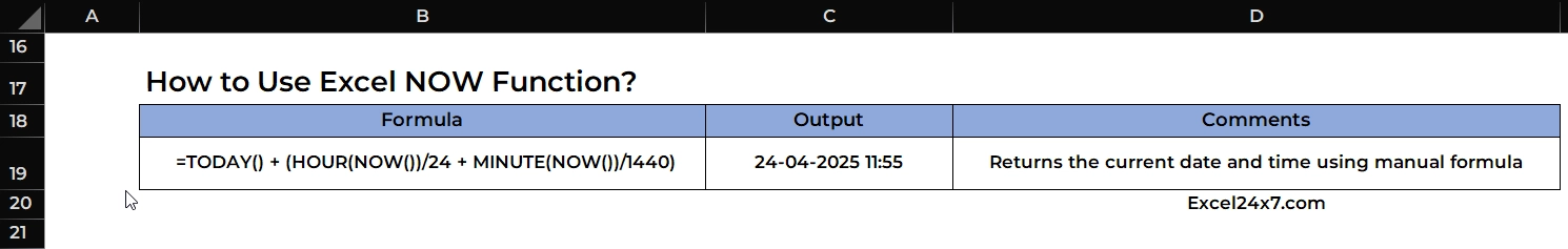 Formatting cells will display both date and time.