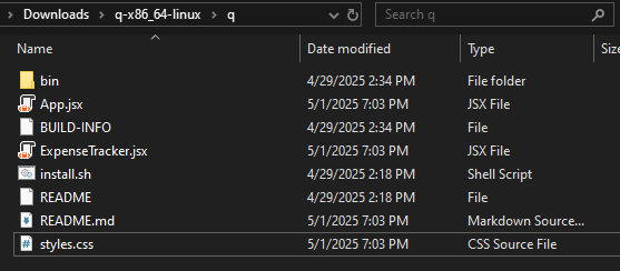 Created a real files