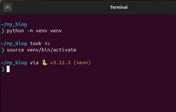 virtual env