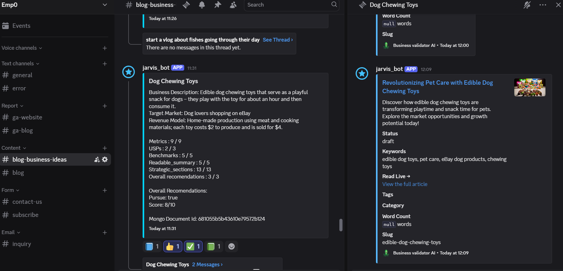 Discord managing everything