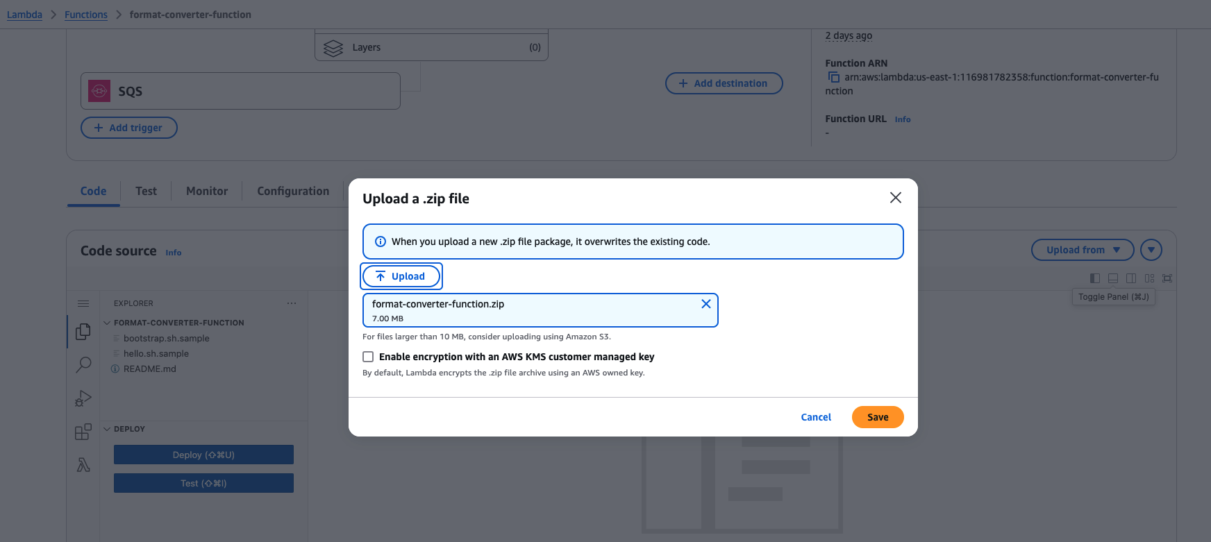 Deploy Format Converter