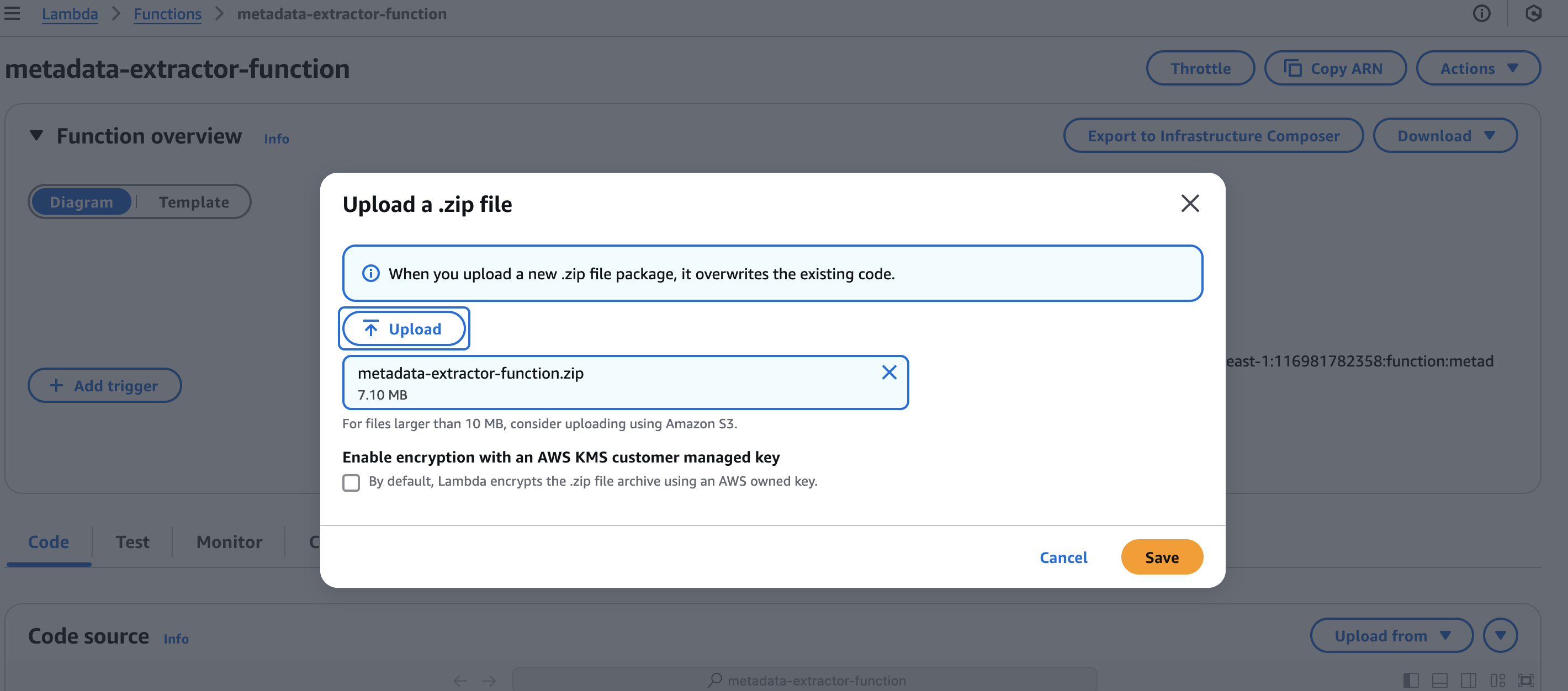 Deploy Metadata Extractor