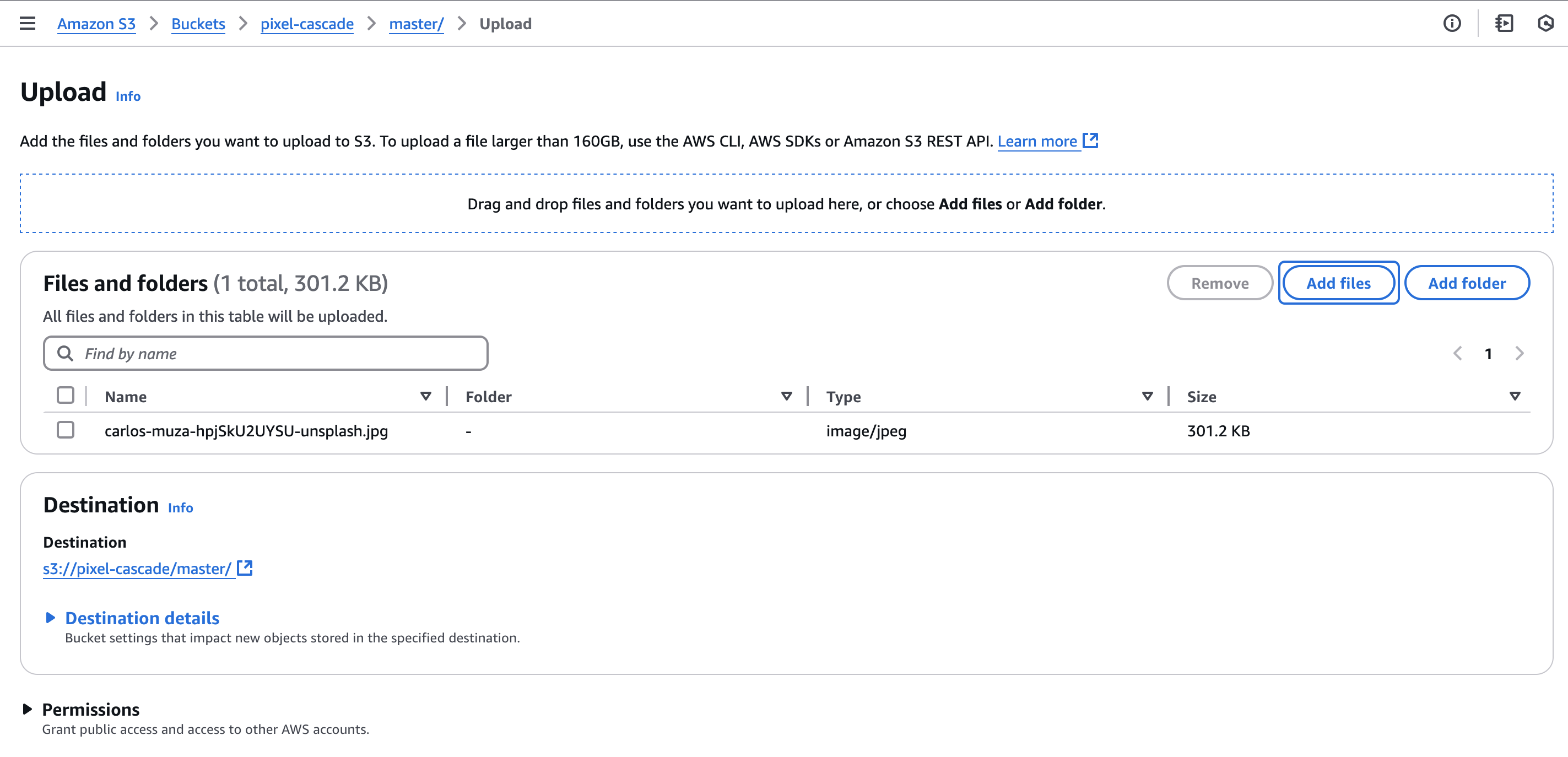 Upload Master Image