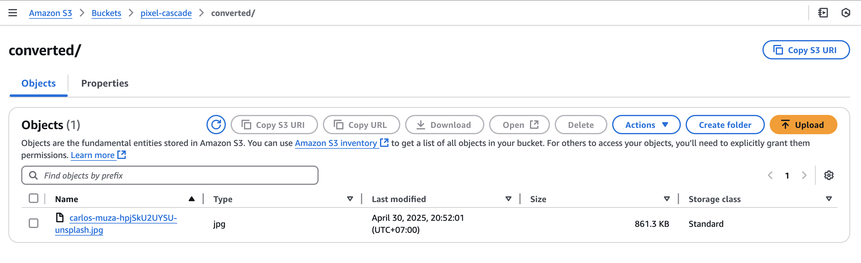 Verify Output in S3