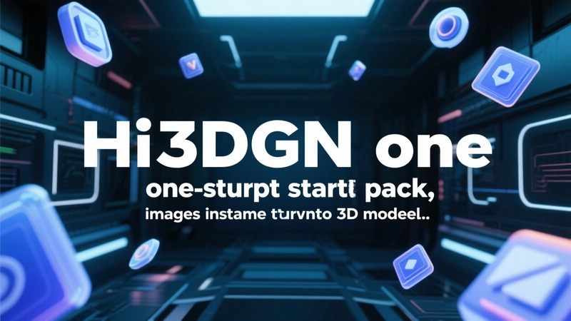 Hi3DGen one-click startup package, images instantly turn into 3D models