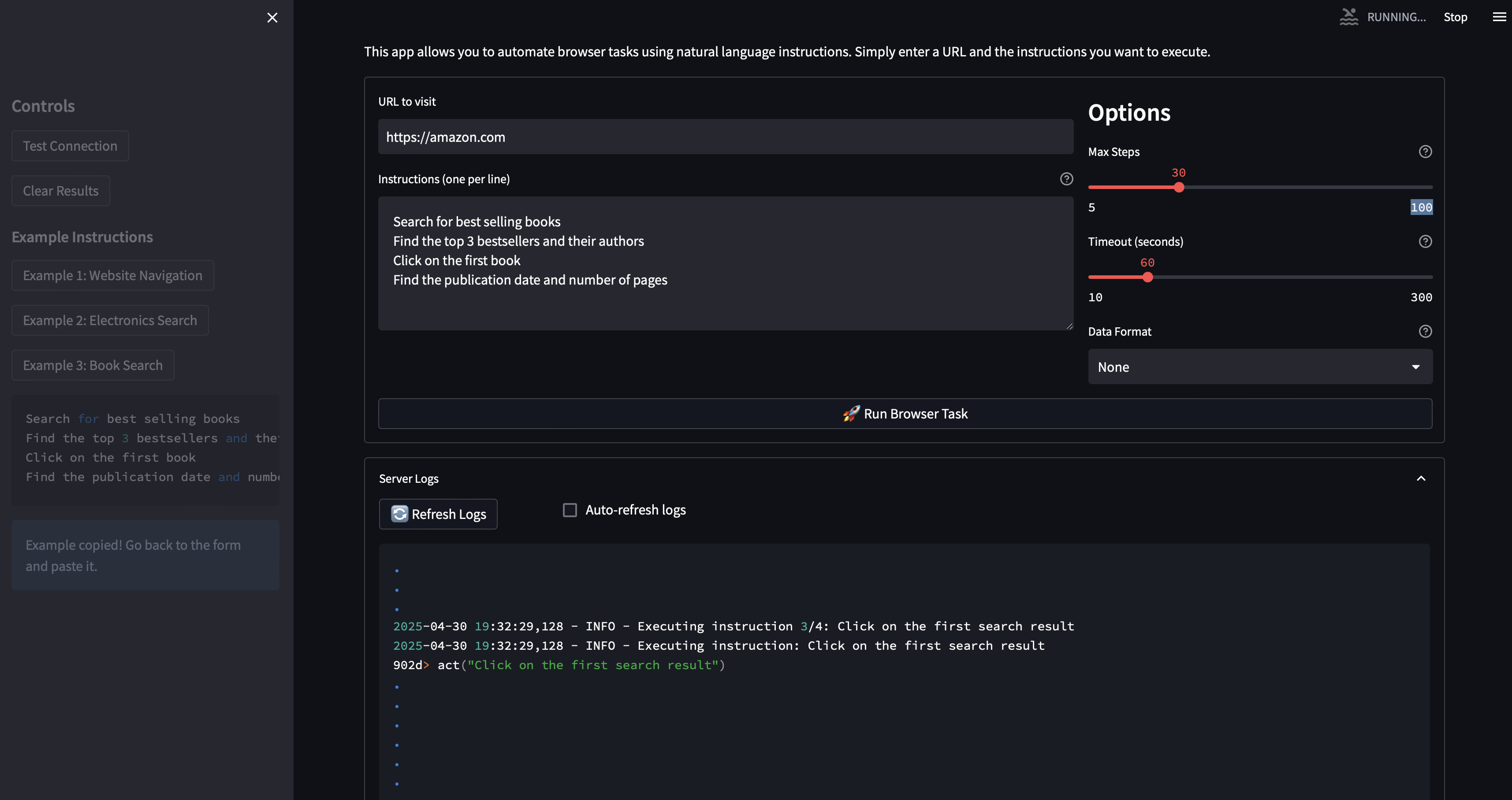 Streamlit UI