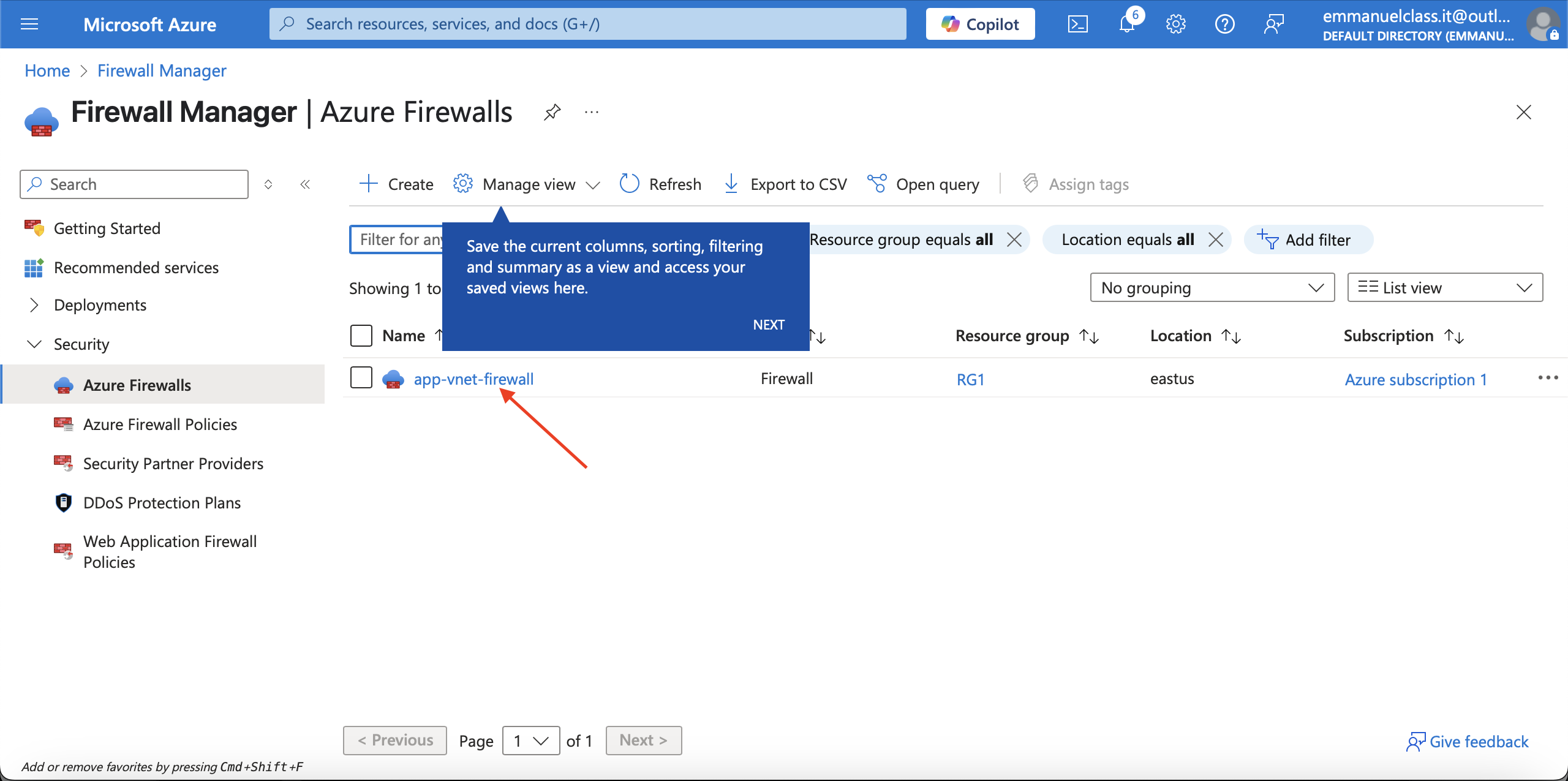 app-vnet-firewall