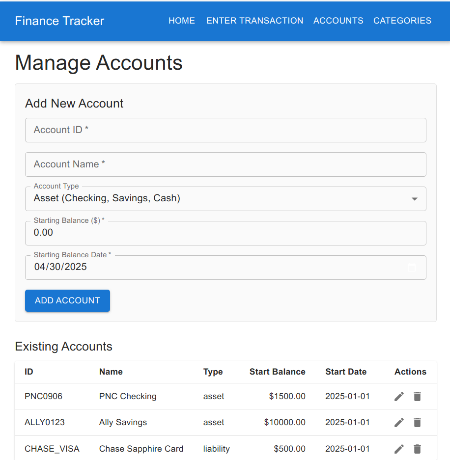 Account Details