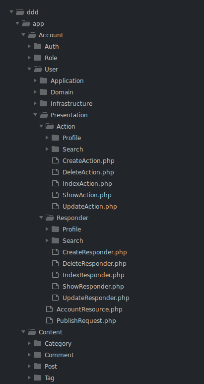 DDD Structura In Laravel