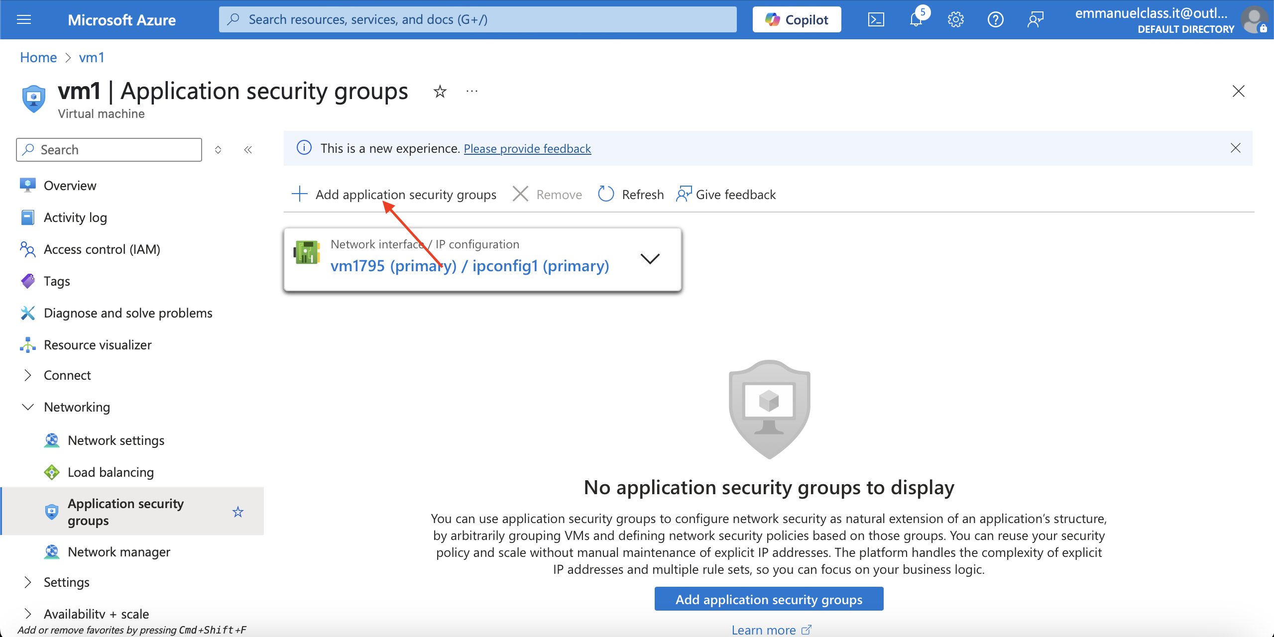 +Add application network security