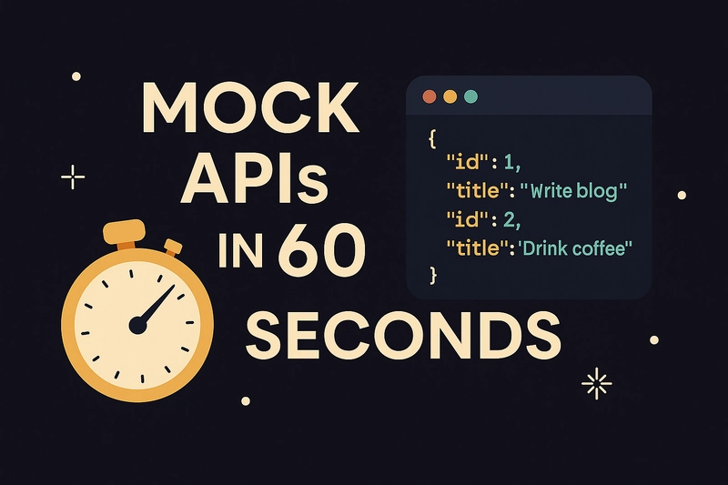 Mock APIs in 60 Seconds: A Quick Guide for Front‑End Devs