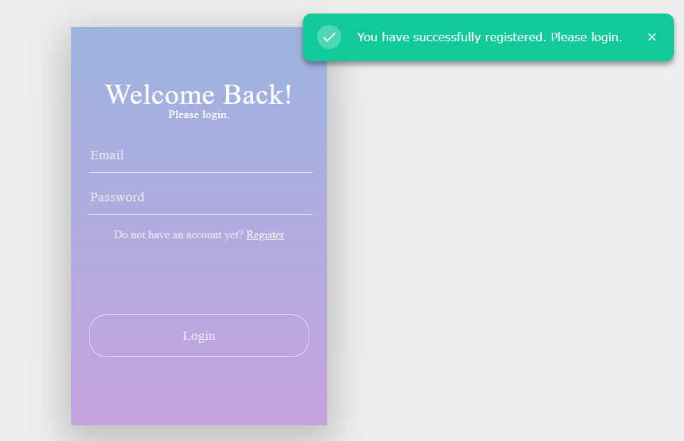 React Notification system