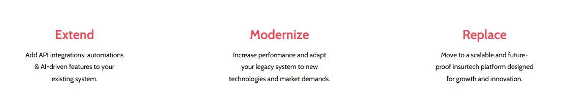 Insurance legacy software modernization