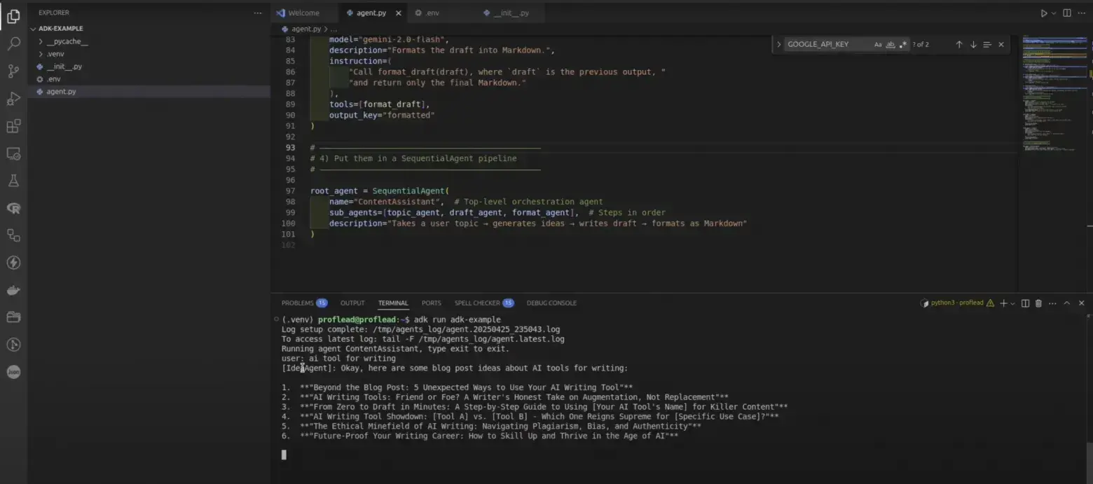 AI Agent in your terminal