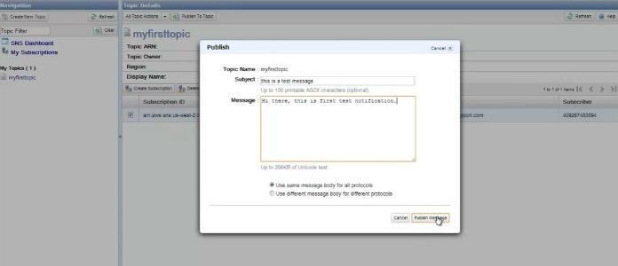Publish Message