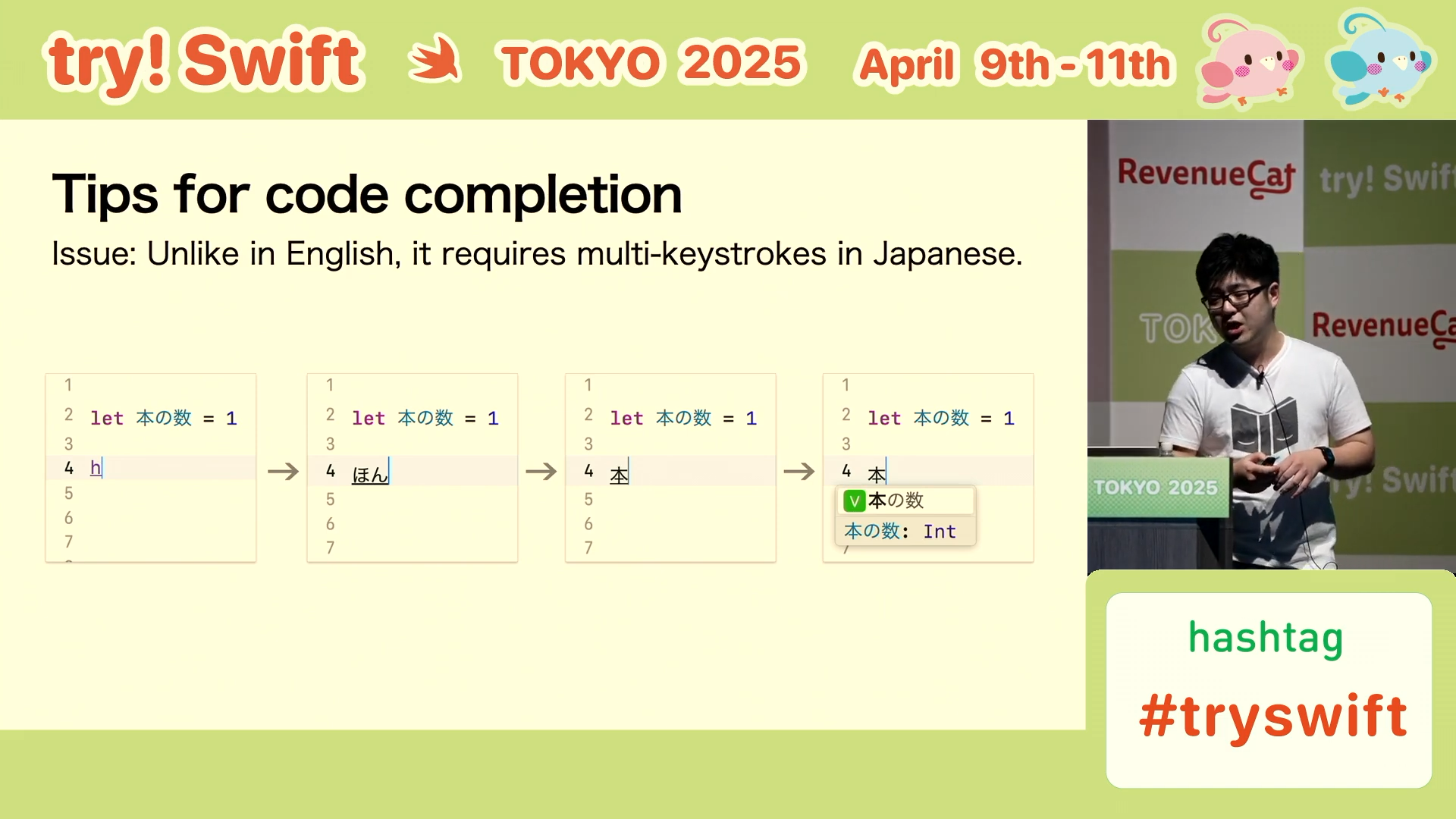 In Japanese, however, multiple keyboard types are required.