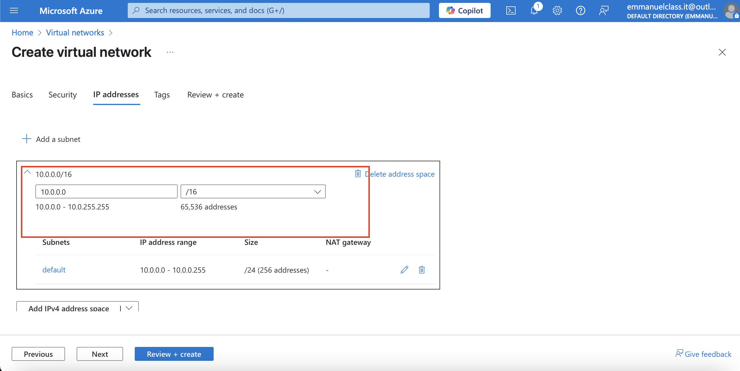 IPv4 address space