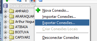 Exportar Connections do SQL Developer Para a extensão do Vscode