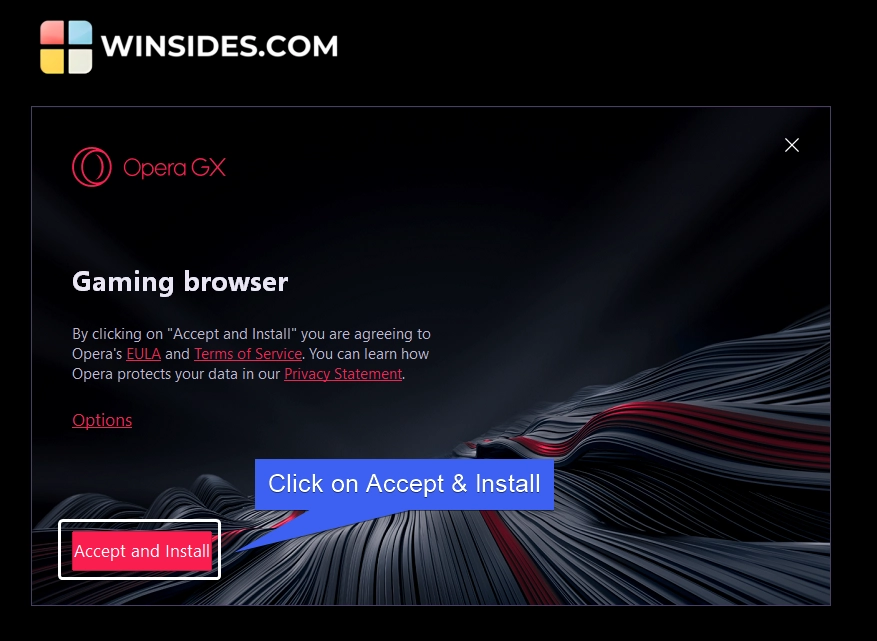 Accept and Install