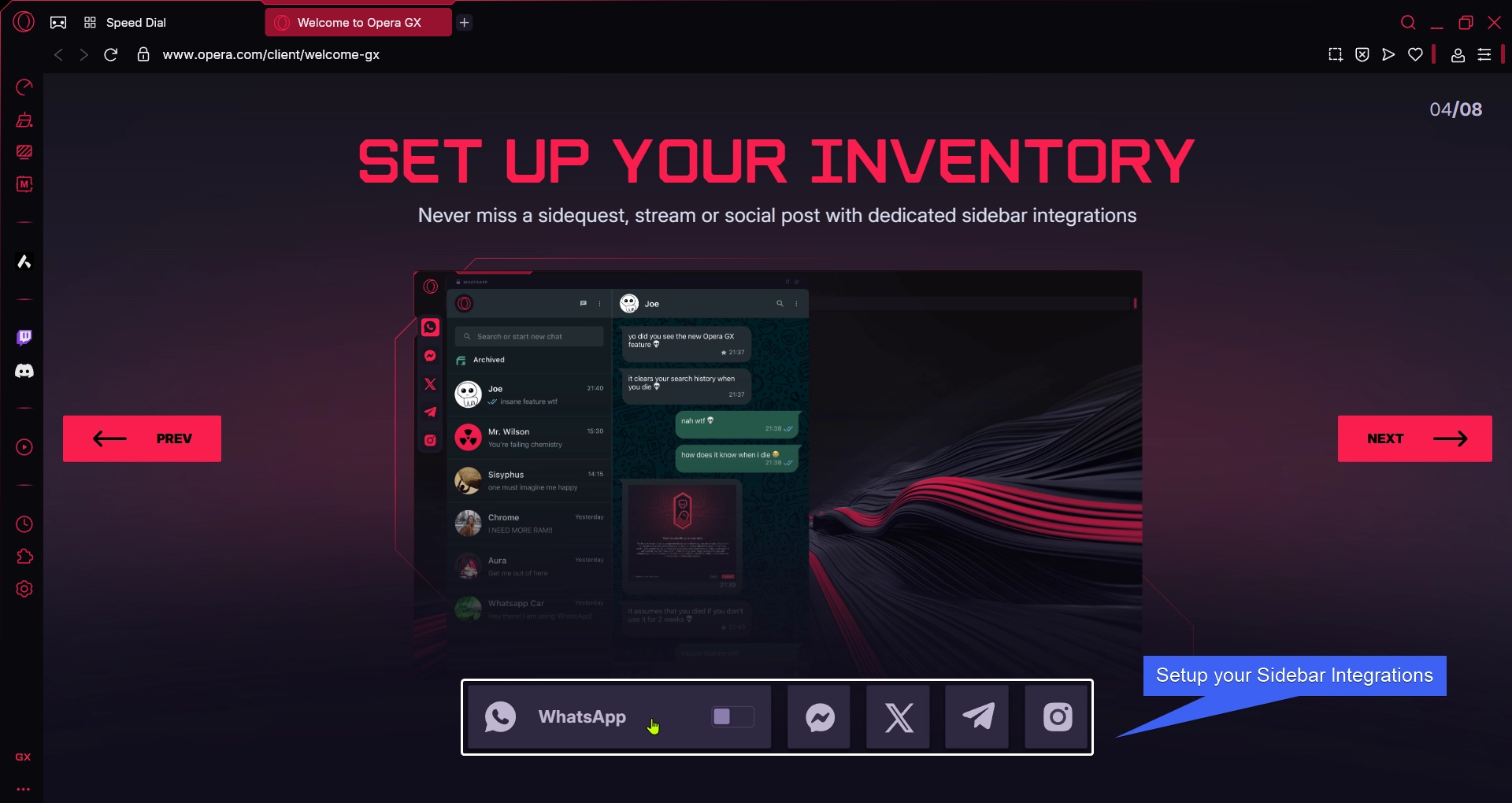 Setup your Social Integrations