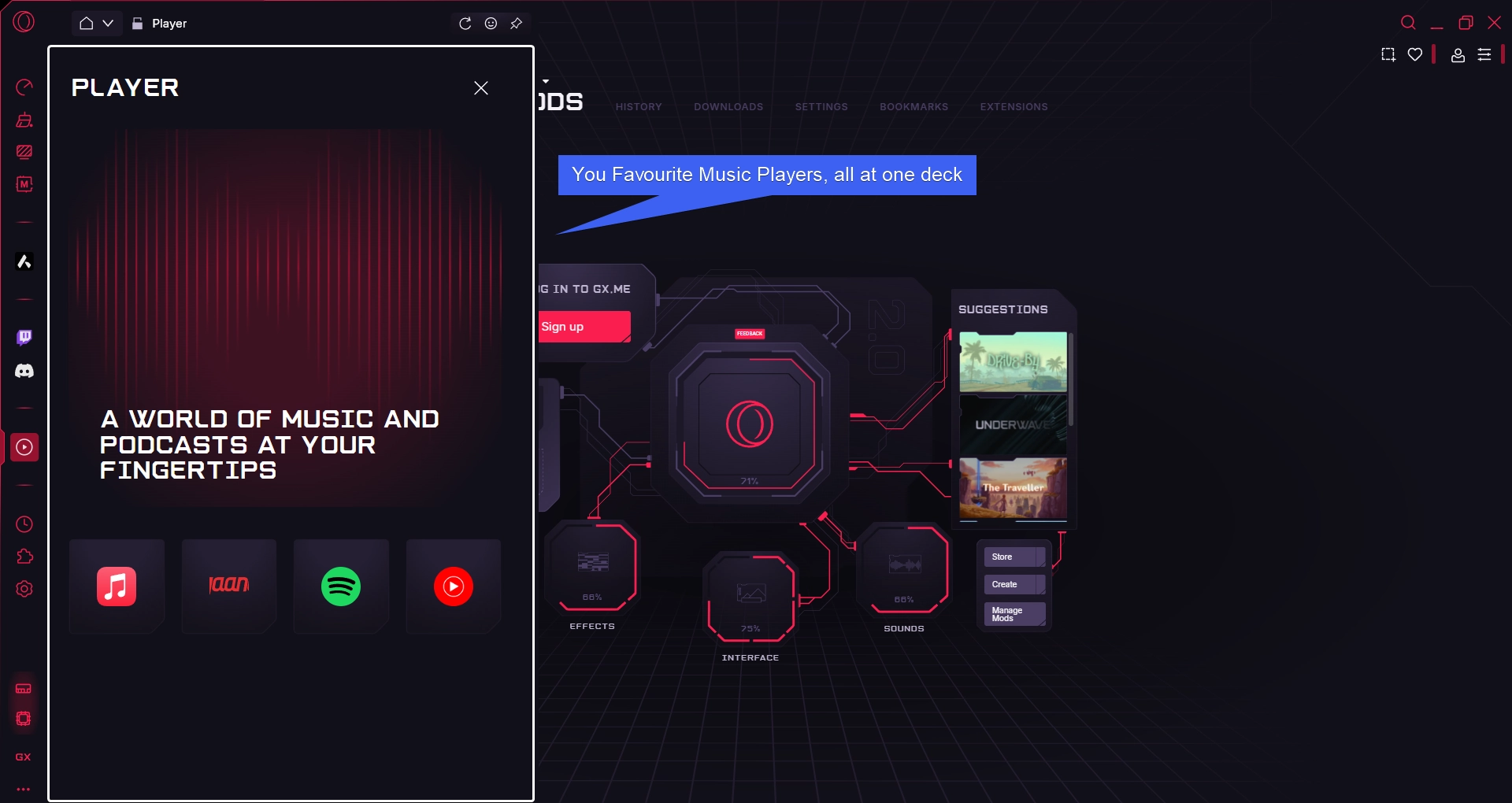 Music Players Deck