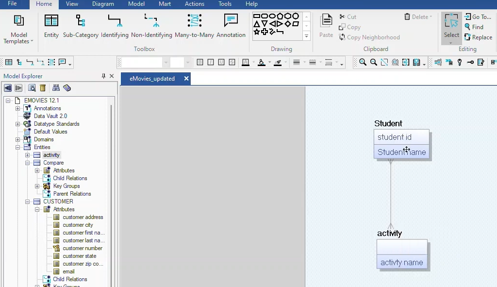 Logical Database Design with Erwin
