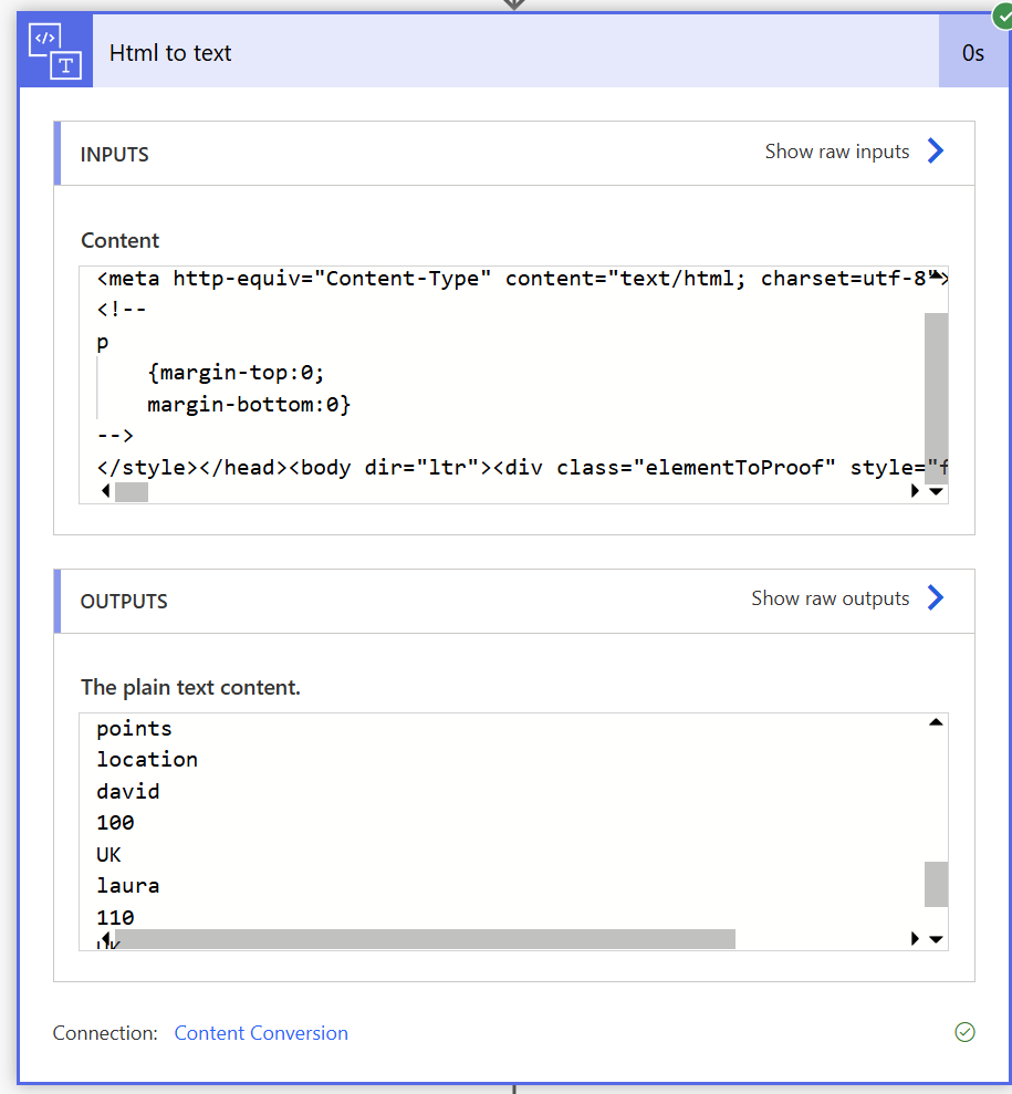 html conversion