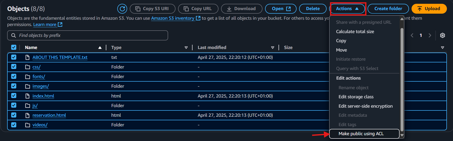 Obj Public access