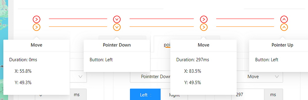 Appium Gestures Builder - Timeline