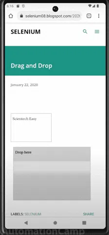 Gestures in Appium - Part 10- Perform gestures in Mobile Web Browsers