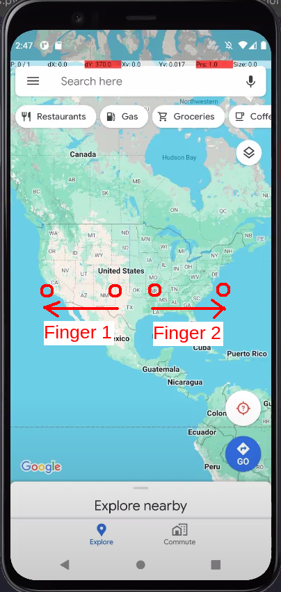Finger Directions in Zoom