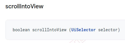 UiScrollable.scrollIntoView() method