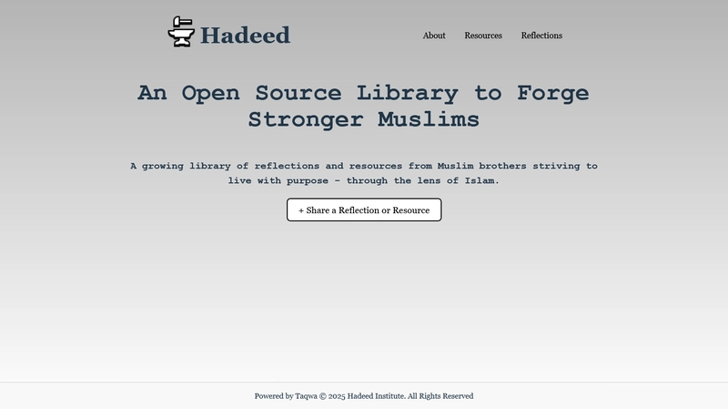 Hadeed Institute: From Late Night Idea to MVP