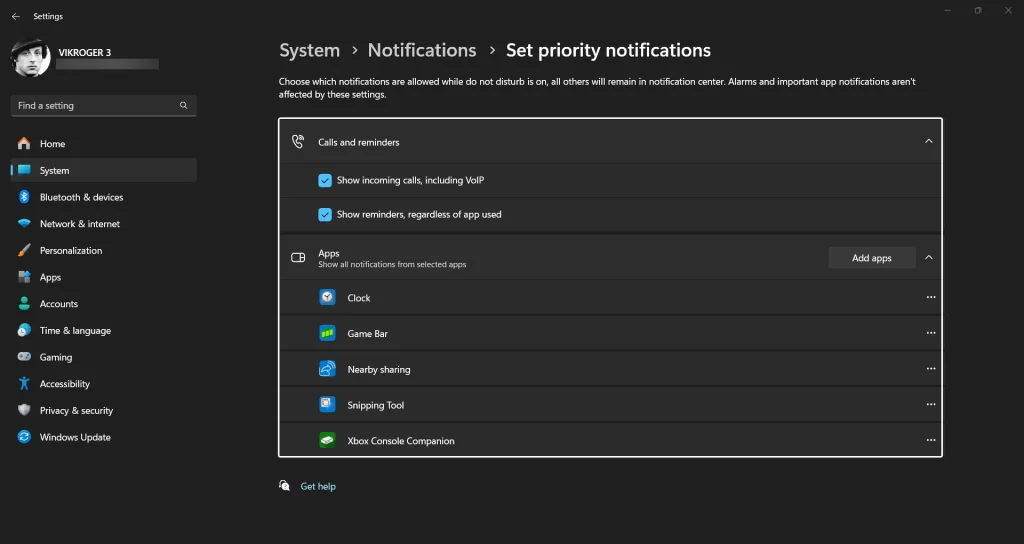 Prioritize Notifications on Windows 11