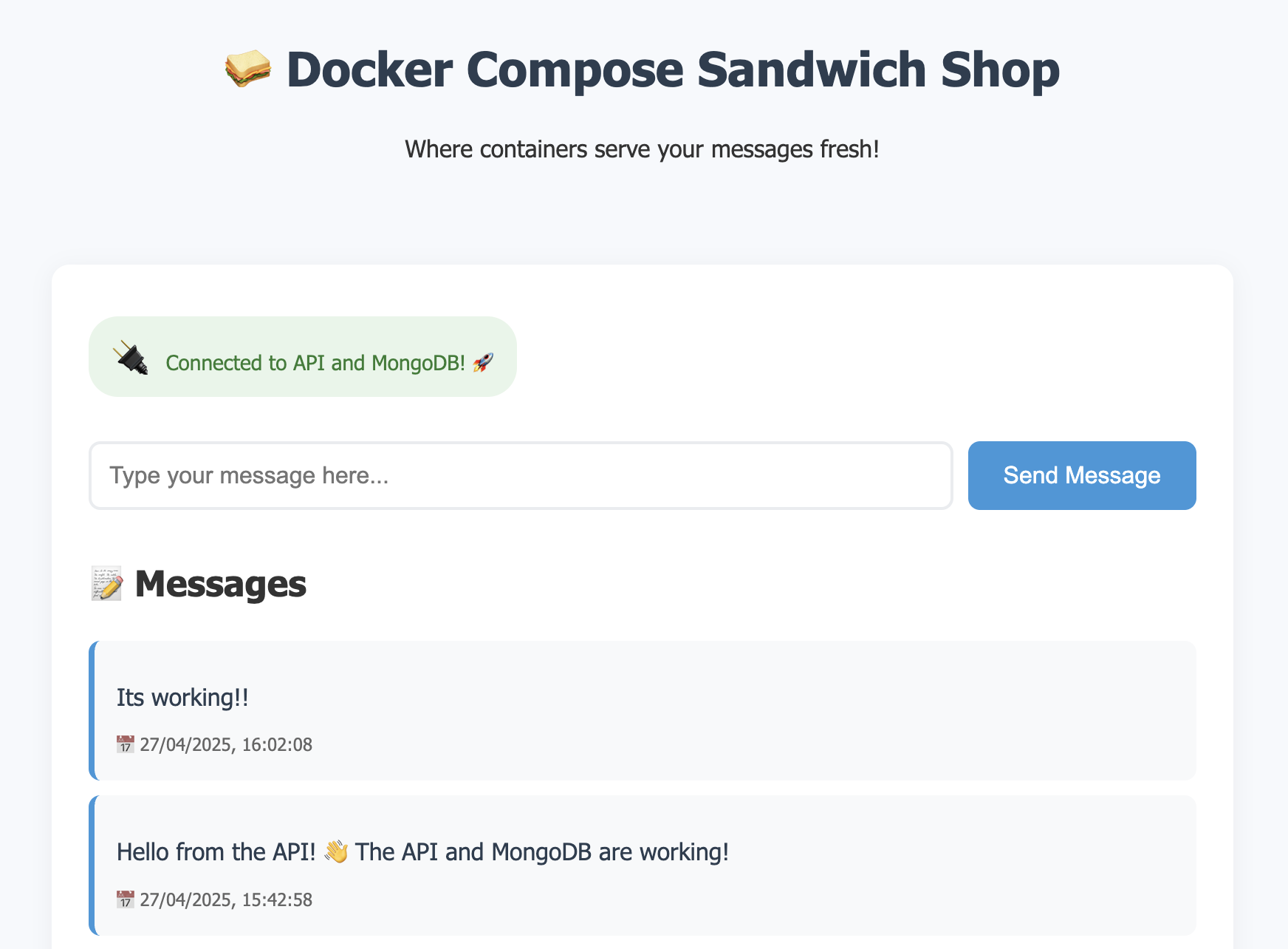 Docker-compose app