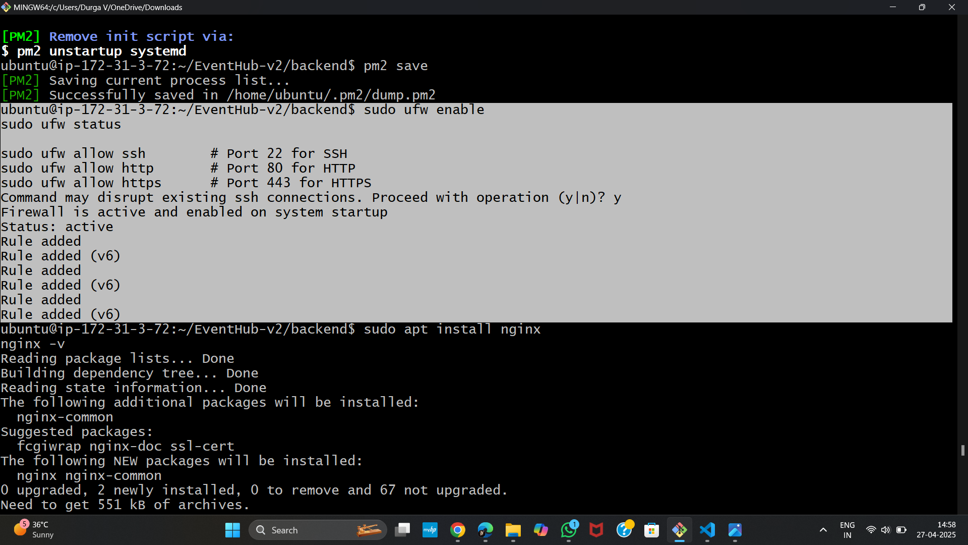UFW Configuration