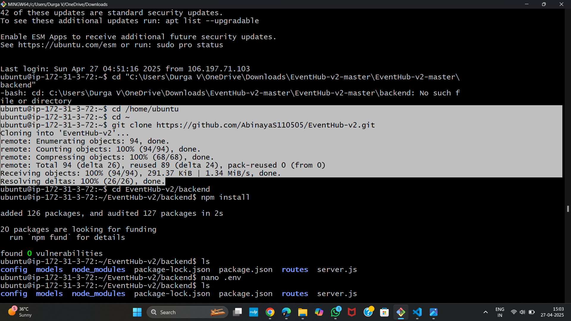 Clone Repository