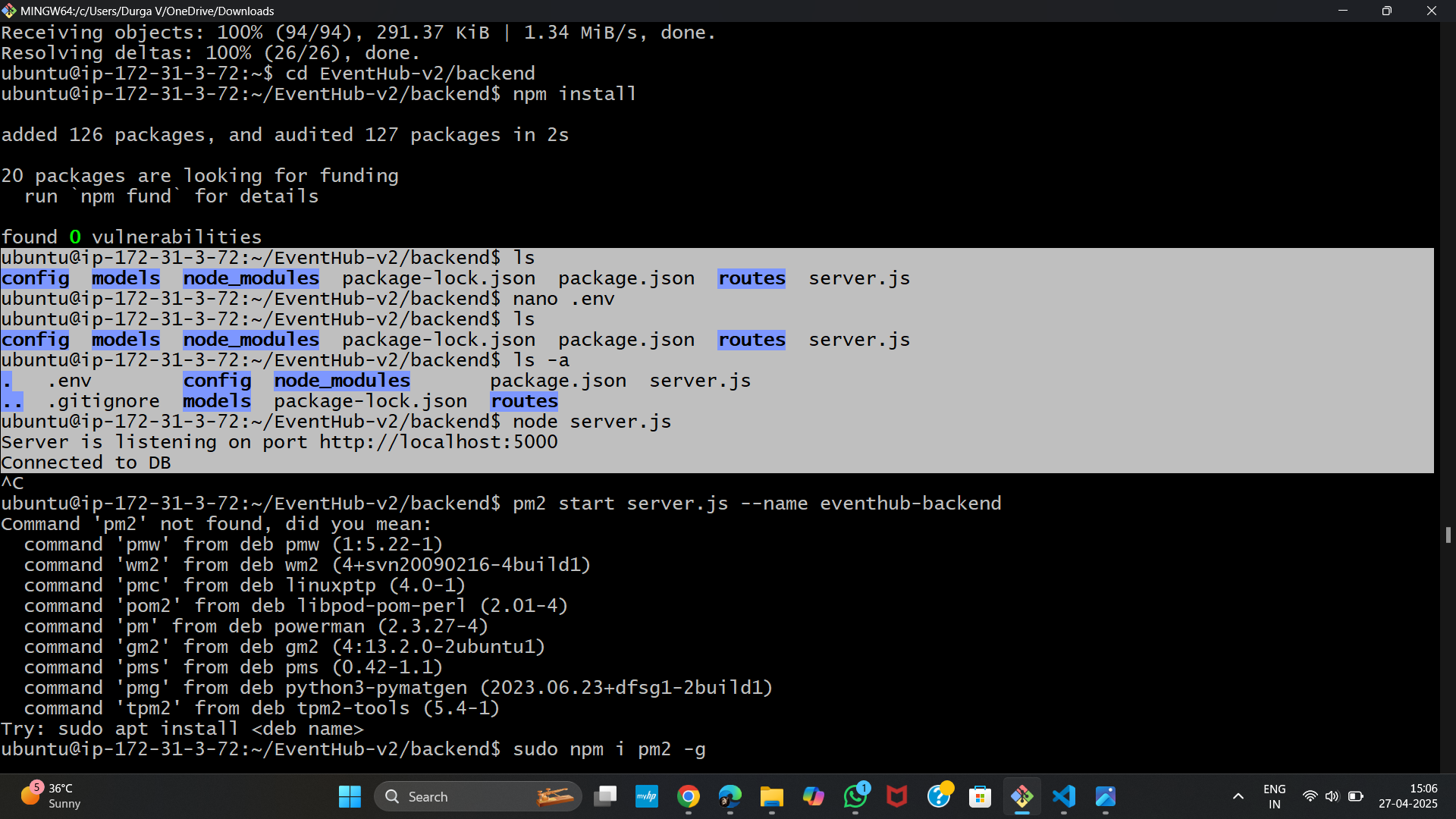 Backend Setup