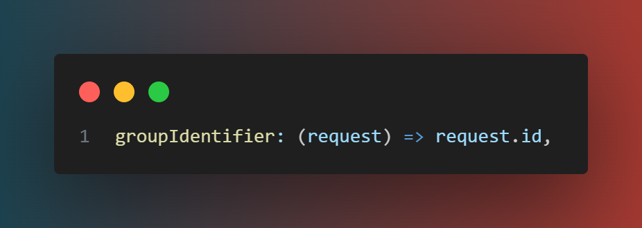 groupIdentifier parameter
